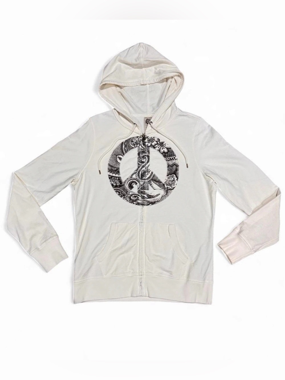 Vintage Y2K Lucky Brand Paisley Zip Hoodie